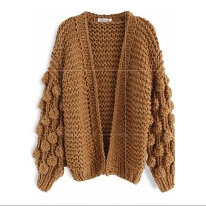 Chicwish Caramel Bell Sleeved Cardigan